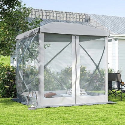 Pop-Up Tent, Foldable, Zippered Door, Ground Stakes, Fits 3-4, Light Grey Pop Up Canopies at Gallery Canada