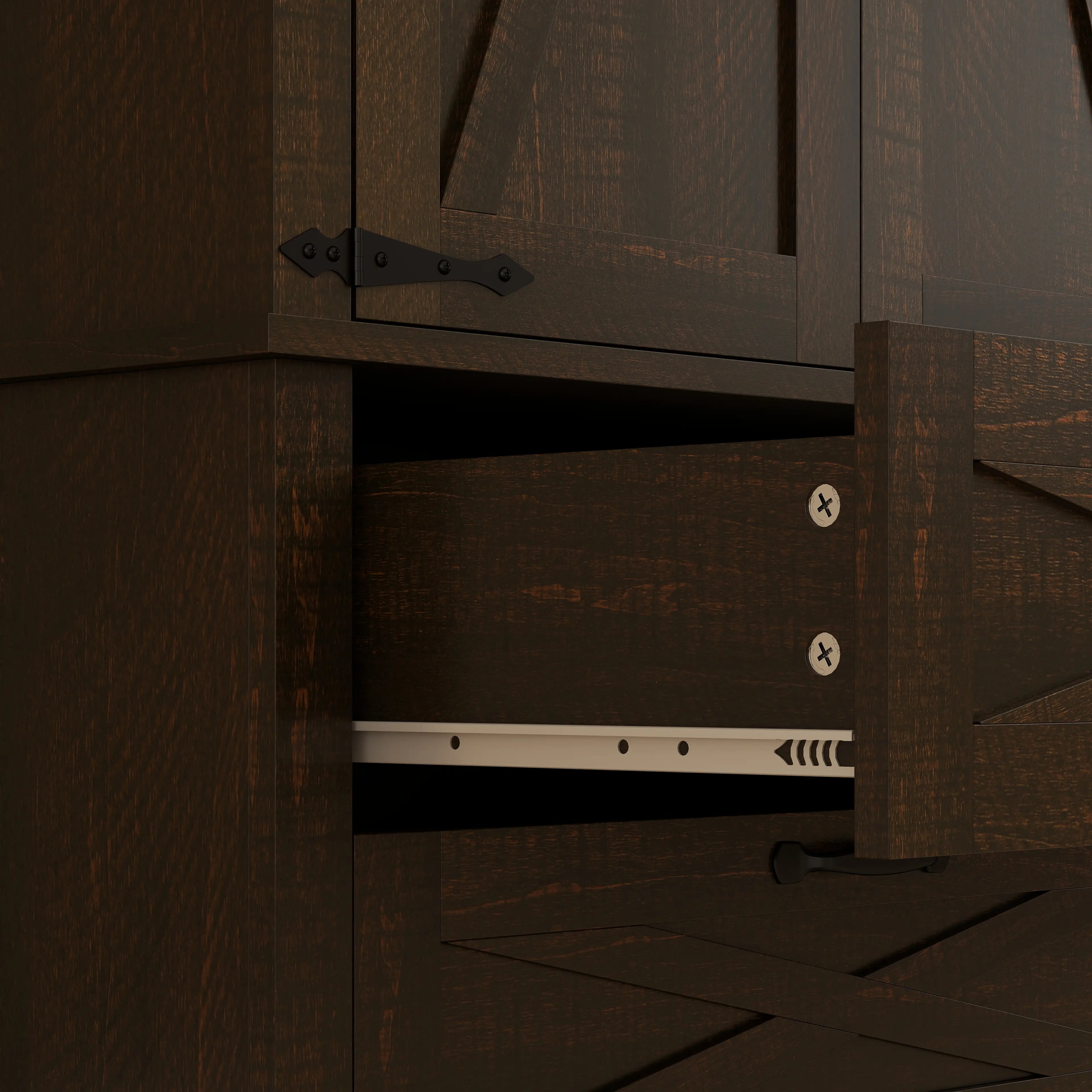 Farmhouse Kitchen Pantry Cabinet, 64