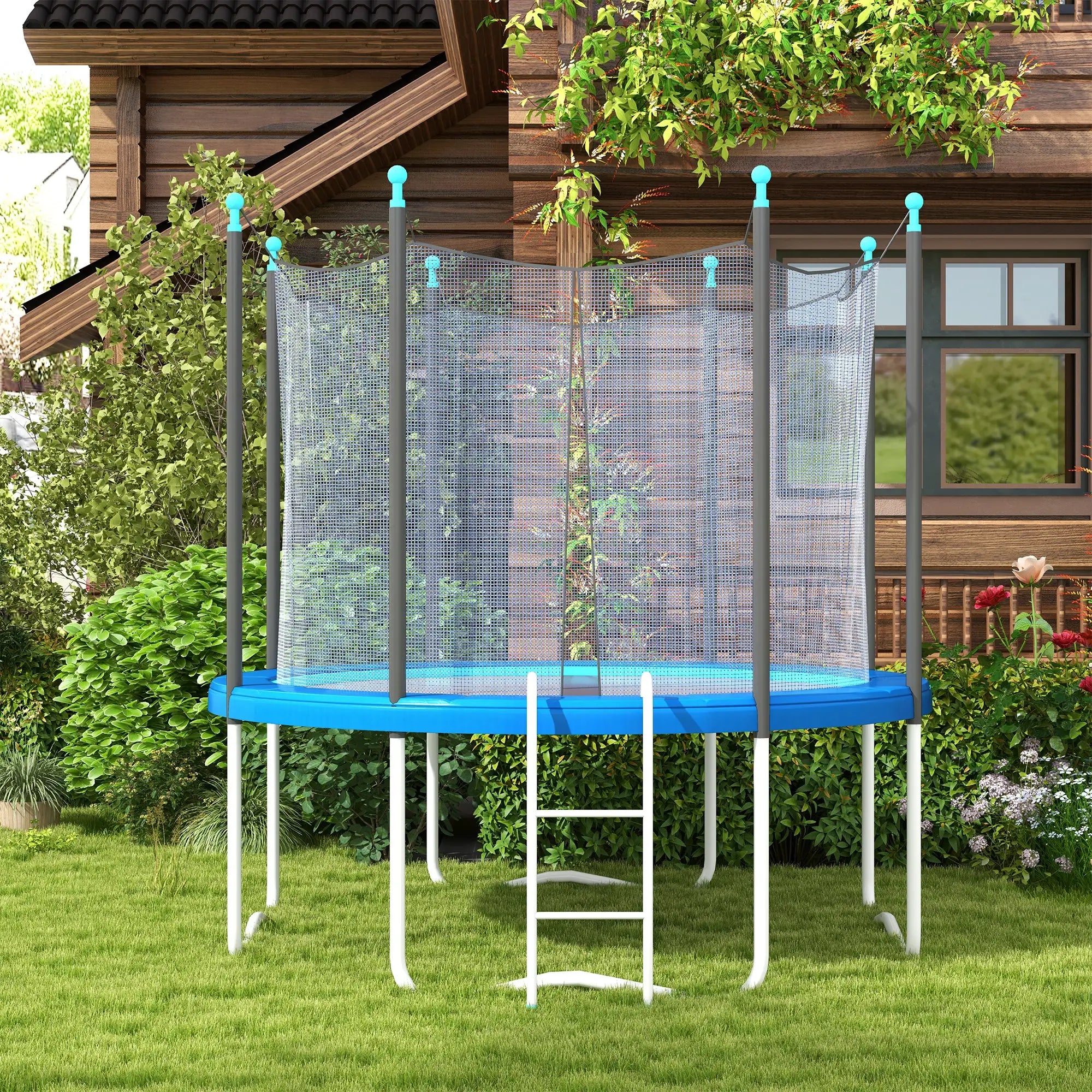 14ft Trampoline Replacement Pad, Jump Bounce Exercise, Light Blue Trampolines at Gallery Canada