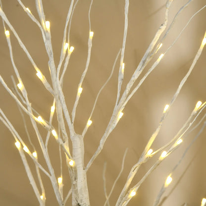 6 ft Pre-Lit LED Artificial Birch Tree, Indoor Outdoor Use Artificial Tree at Gallery Canada
