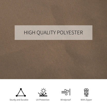 10' x 12' Gazebo Sidewall Set, 4 Panels, Hooks, C-Rings, Brown Gazebo Sidewalls at Gallery Canada