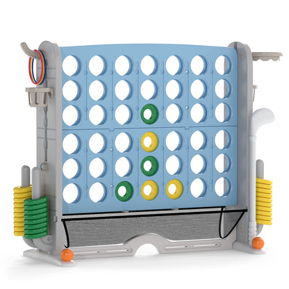 Jumbo 4-To-Score Game, Ring-Toss And Basketball Hoop, Light Blue Lawn Games at Gallery Canada