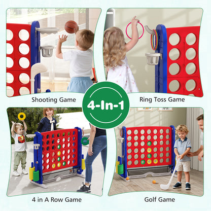 Jumbo 4-To-Score Game, Ring-Toss And Basketball Hoop, Red Lawn Games at Gallery Canada