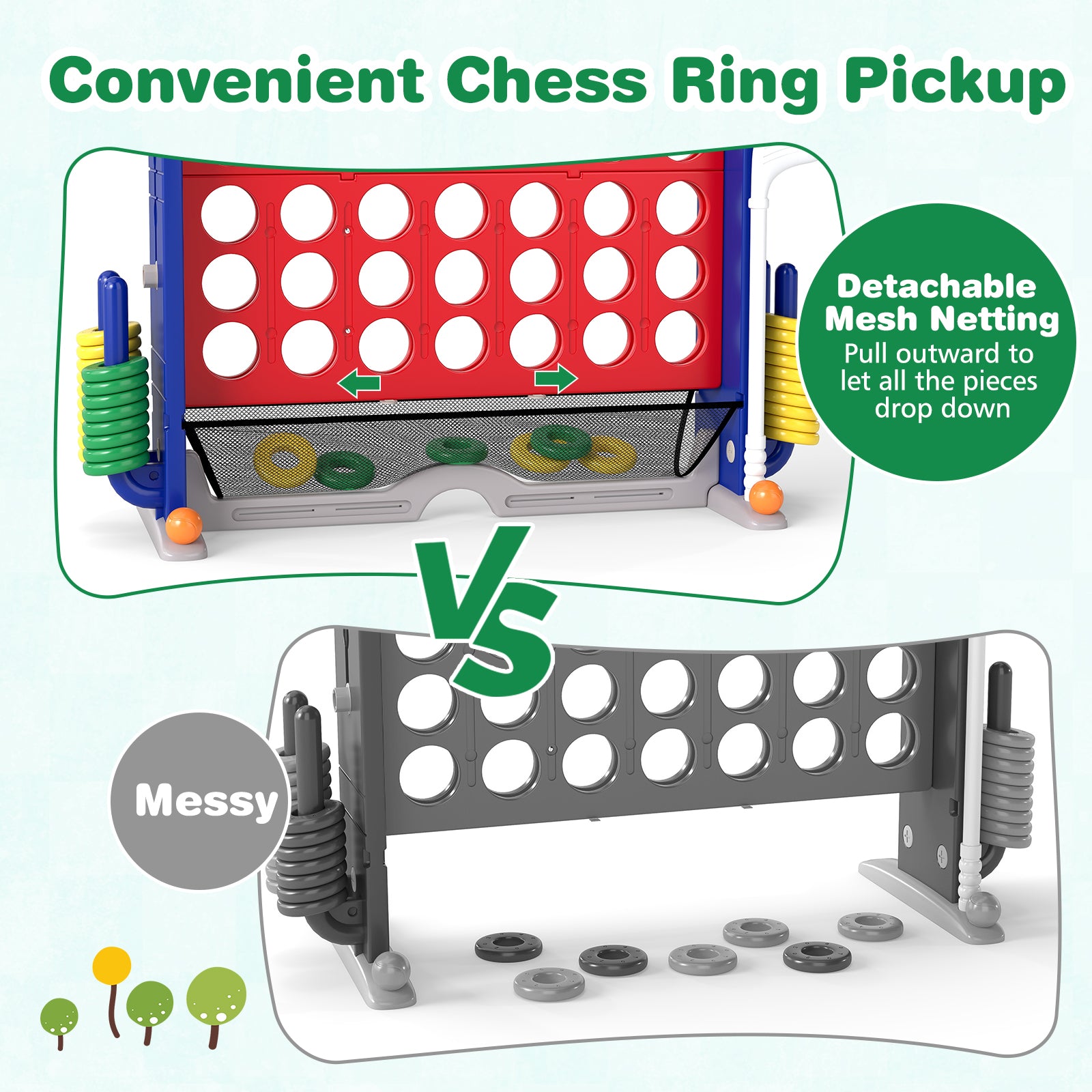 Jumbo 4-To-Score Game, Ring-Toss And Basketball Hoop, Red Lawn Games at Gallery Canada