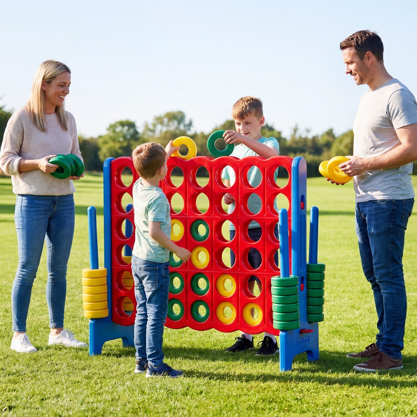 Jumbo 4-To-Score Game Set, 3.5FT Tall By 4FT Wide, Blue Lawn Games at Gallery Canada