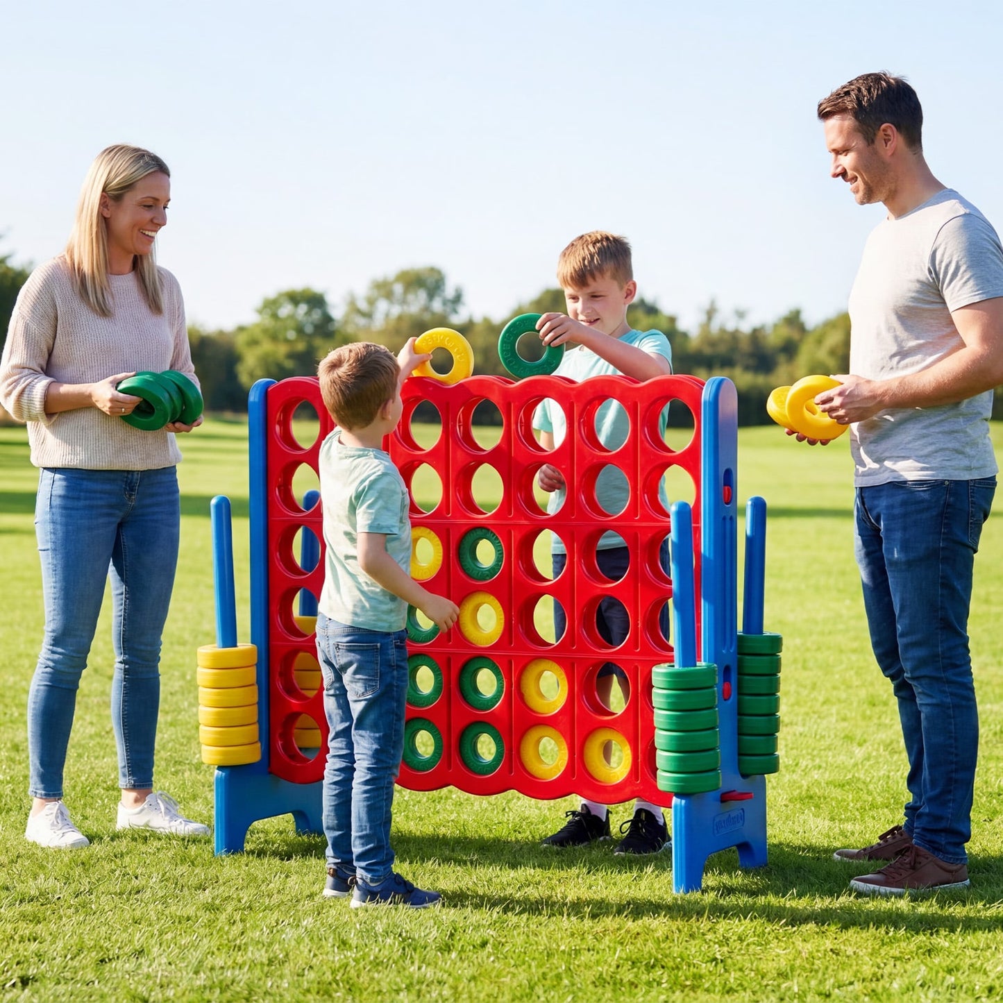 Jumbo 4-To-Score Game Set, 3.5FT Tall By 4FT Wide, Blue Lawn Games at Gallery Canada