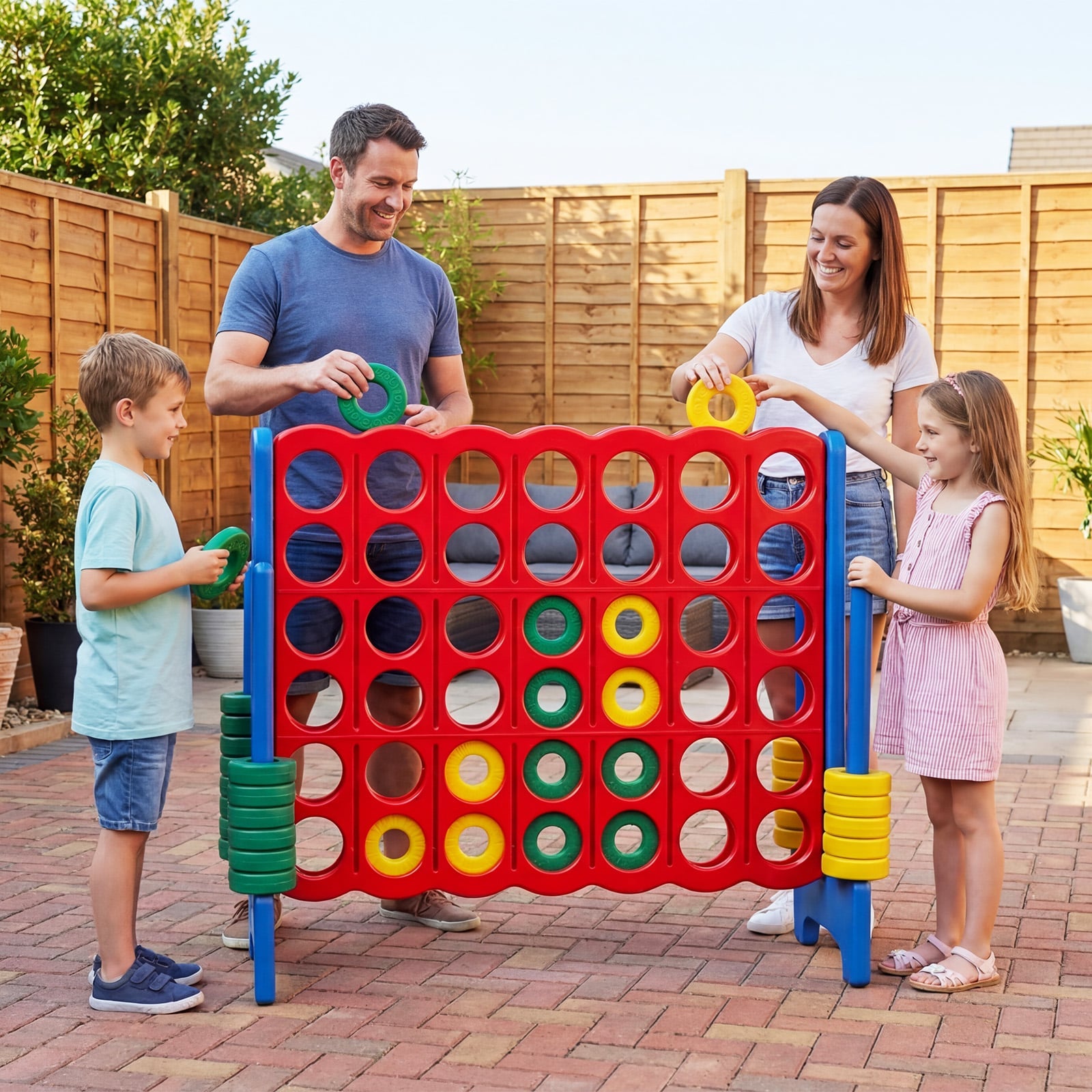 Jumbo 4-To-Score Game Set, 3.5FT Tall By 4FT Wide, Blue Lawn Games at Gallery Canada