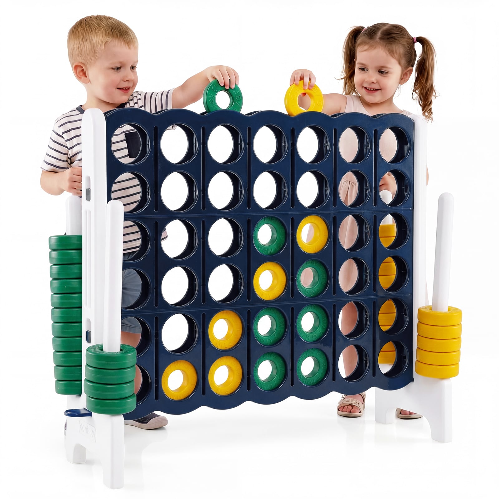Jumbo 4-To-Score Game Set, 3.5FT Tall By 4FT Wide, Black Lawn Games at Gallery Canada