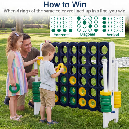 Jumbo 4-To-Score Game Set, 3.5FT Tall By 4FT Wide, Black Lawn Games at Gallery Canada