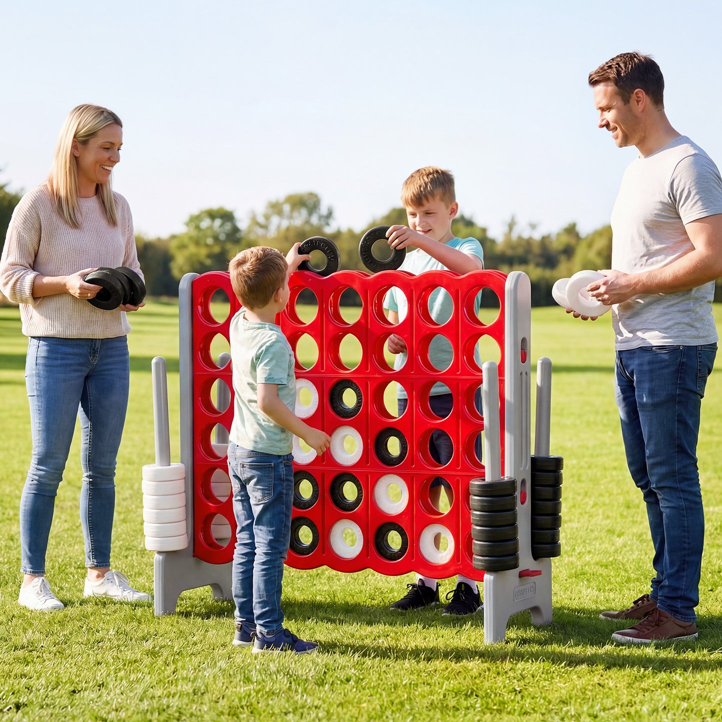Jumbo 4-To-Score Game Set, 3.5FT Tall By 4FT Wide, Gray Lawn Games at Gallery Canada