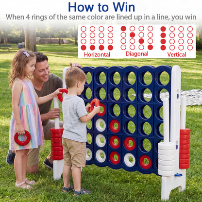 Jumbo 4-To-Score Game Set, 3.5FT Tall By 4FT Wide, White Lawn Games at Gallery Canada