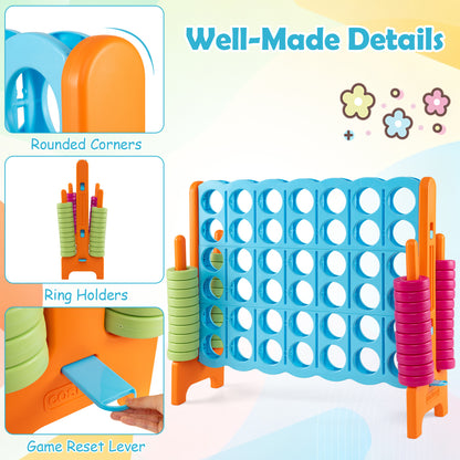 Jumbo 4-To-Score Game Set, 3.5FT Tall, 4FT Wide, Orange