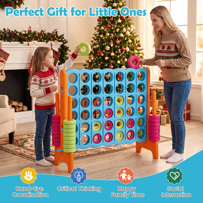 Jumbo 4-To-Score Game Set, 3.5FT Tall, 4FT Wide, Orange