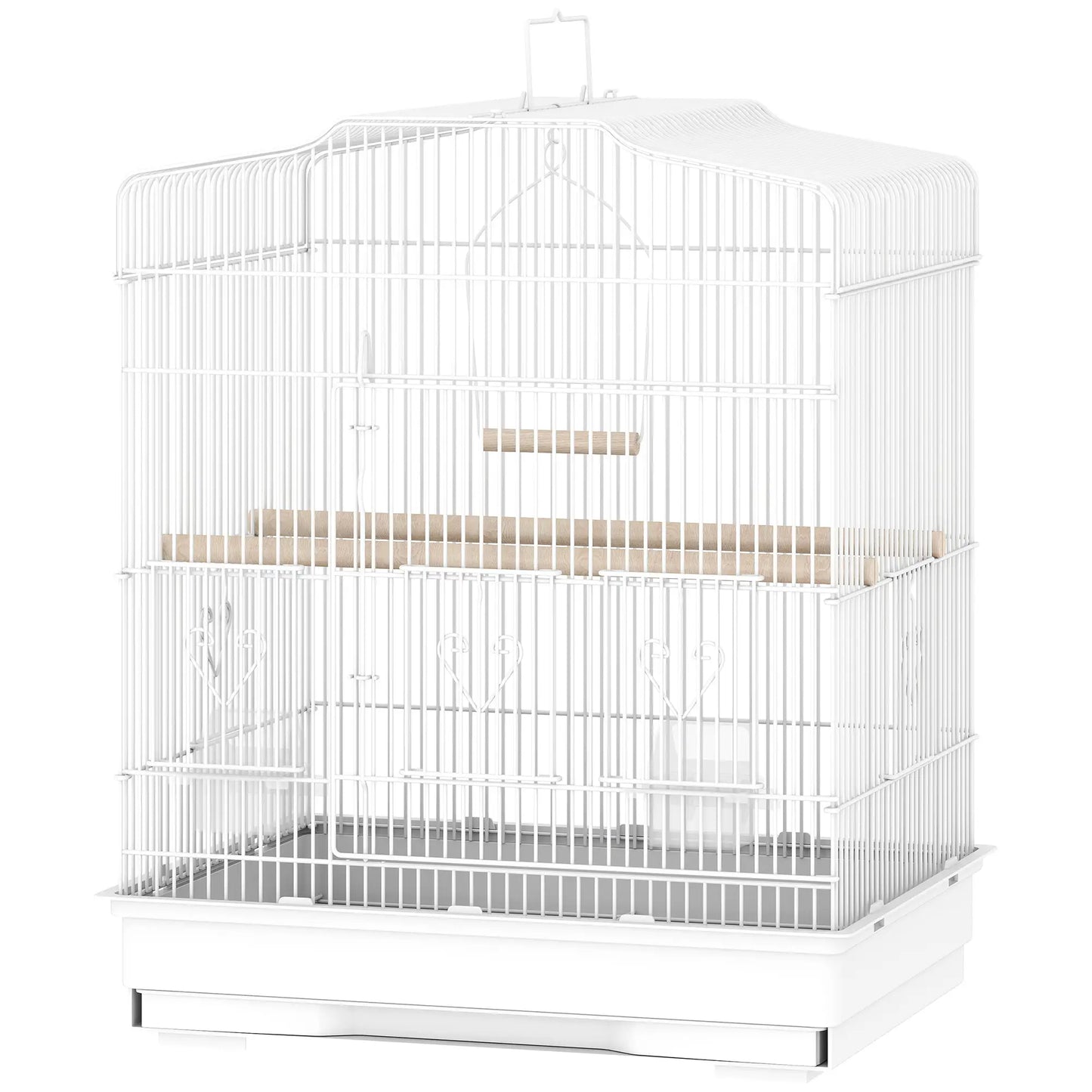 23" Bird Cage, Finches Canaries Parrot, White Bird Cages White at Gallery Canada