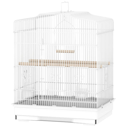 23" Bird Cage, Finches Canaries Parrot, White Bird Cages White at Gallery Canada