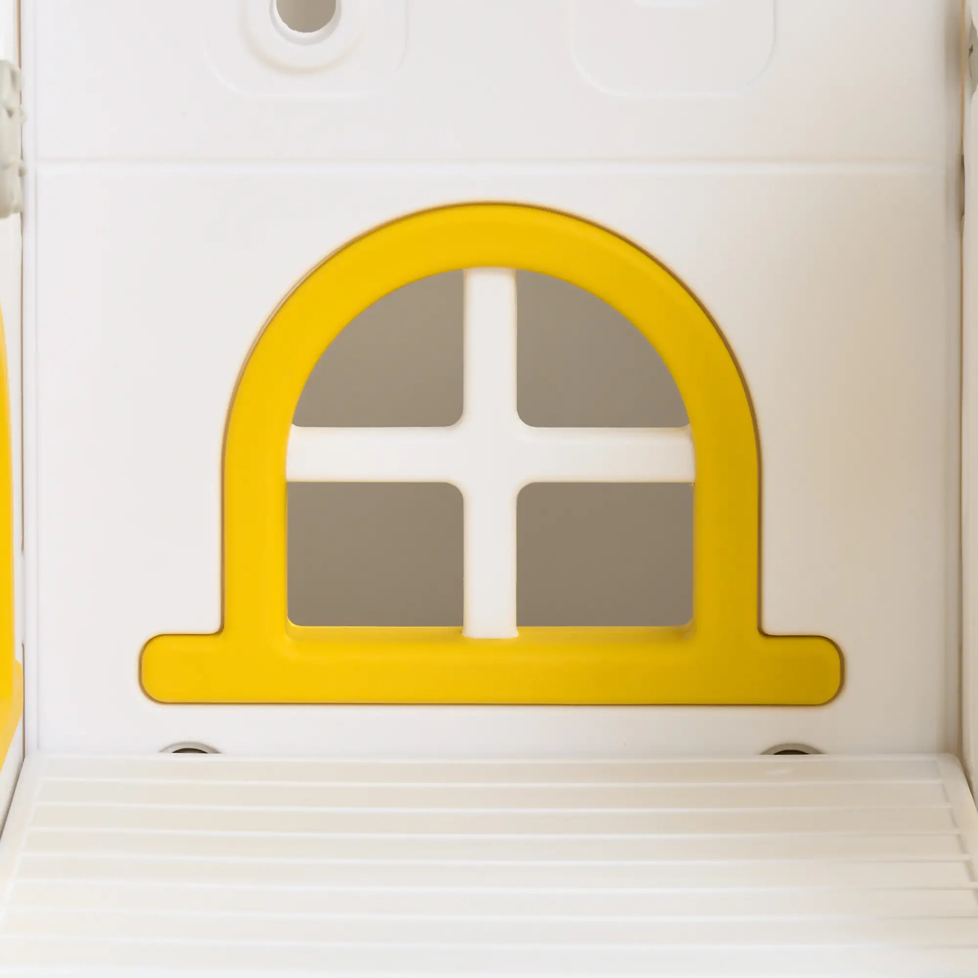 8 in 1 Slide Swing Set, Baby Swing with Basketball Hoop, Climber, Steering Wheel, Ages 1-3, Yellow Gym Sets & Swings at Gallery Canada