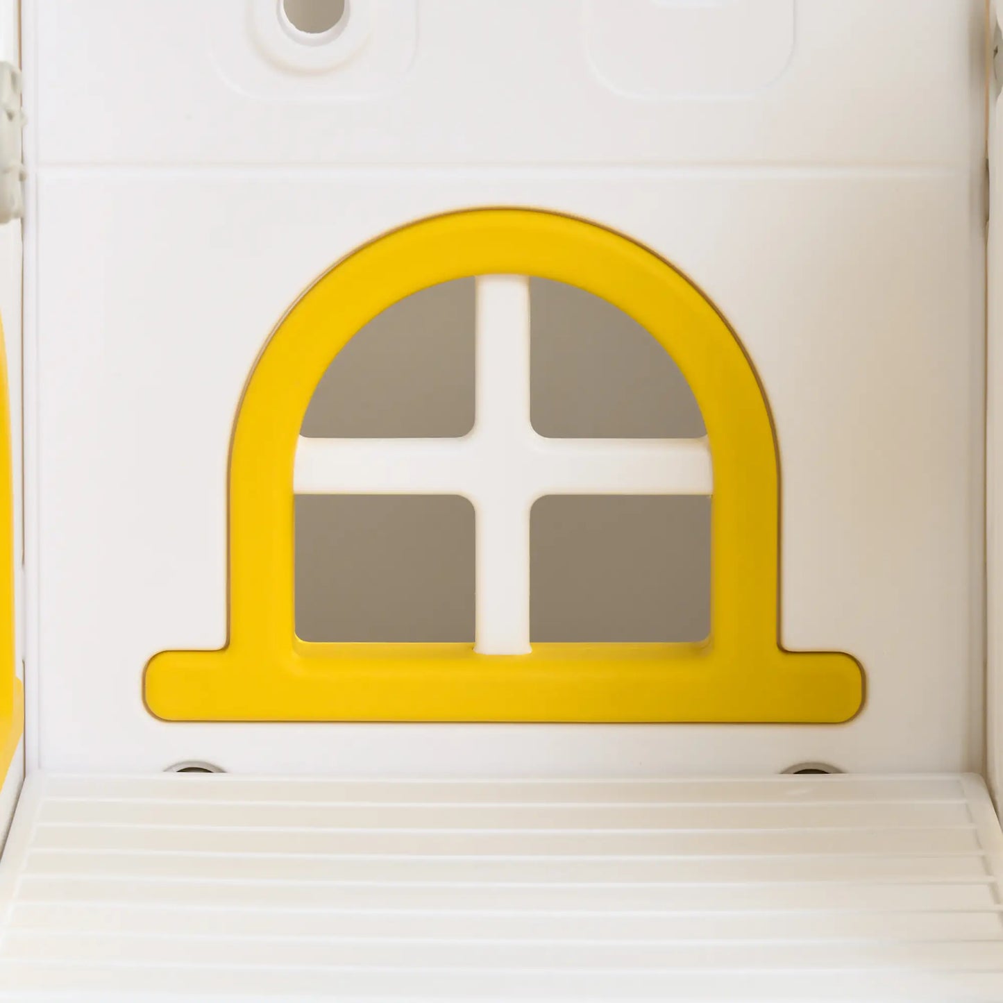 8 in 1 Slide Swing Set, Baby Swing with Basketball Hoop, Climber, Steering Wheel, Ages 1-3, Yellow Gym Sets & Swings at Gallery Canada