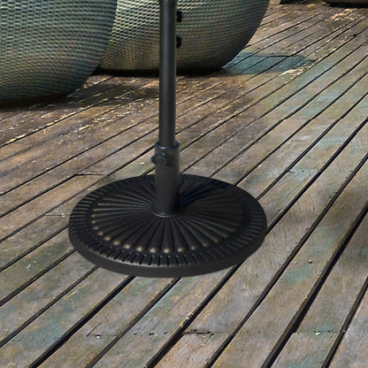 Round Umbrella Base, 31.5 Lbs Resin Stand, Φ19.1, Bronze Umbrella Bases at Gallery Canada