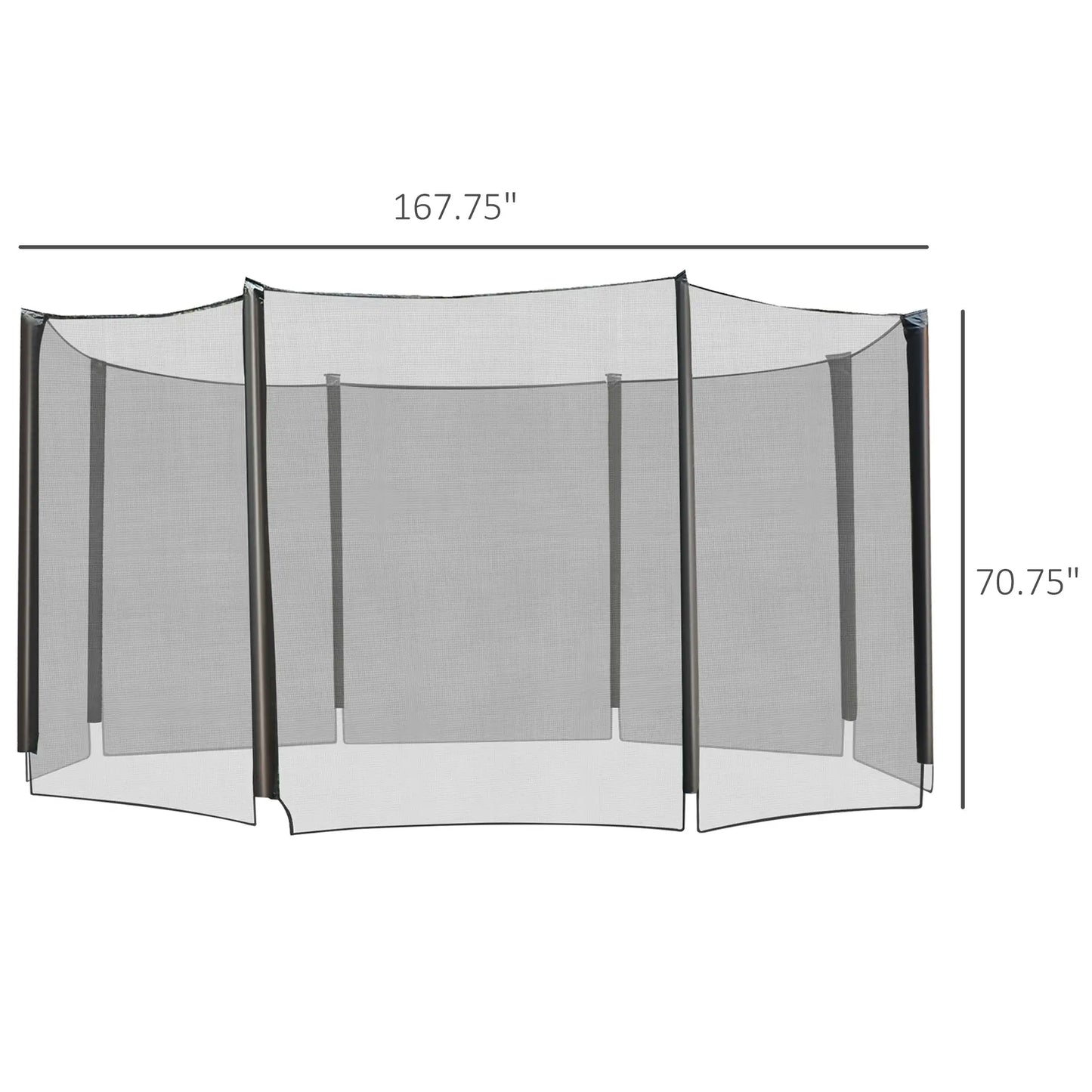 14' Round Trampoline Enclosure Safety Net, Replacement Part Trampolines at Gallery Canada