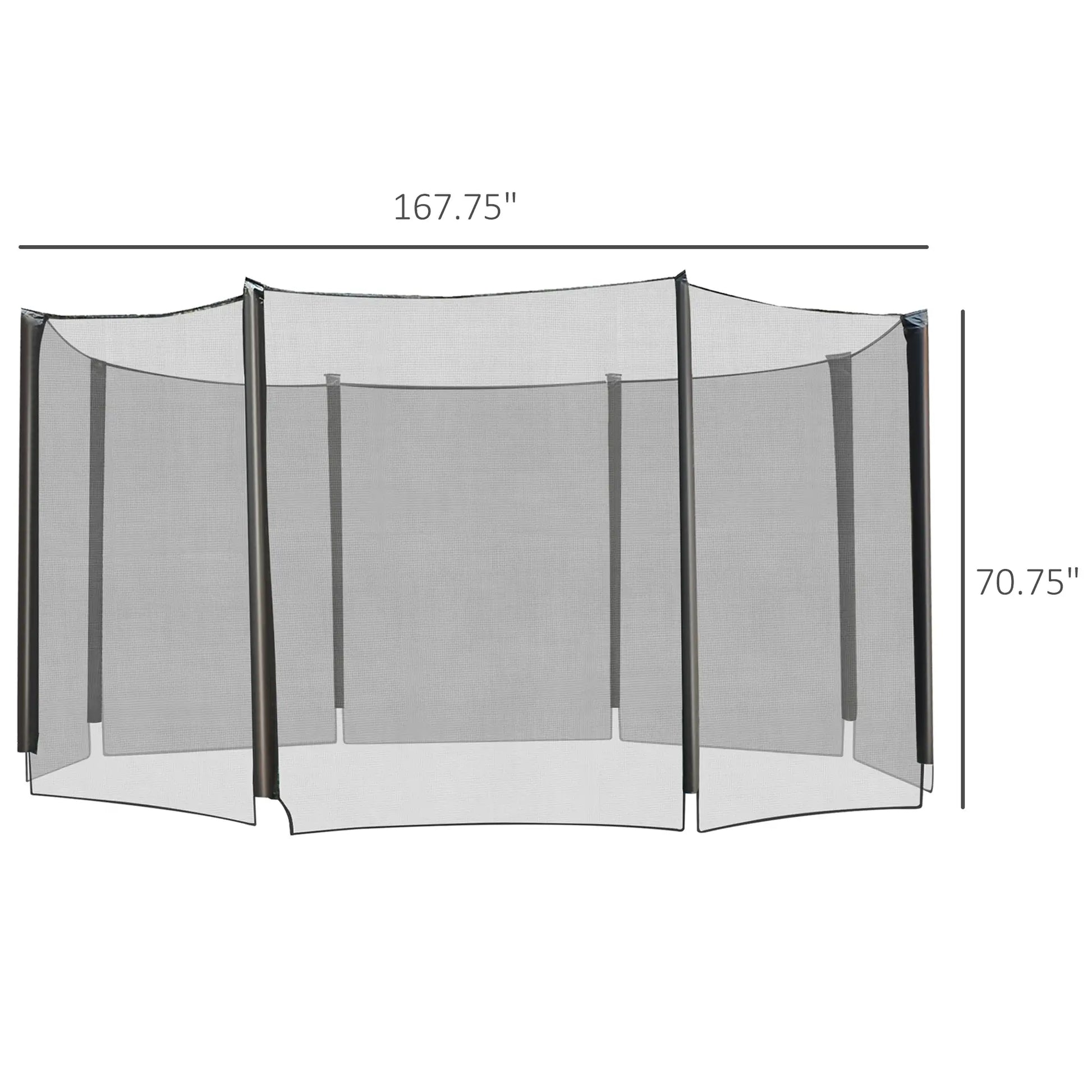 14' Round Trampoline Enclosure Safety Net, Replacement Part Trampolines at Gallery Canada
