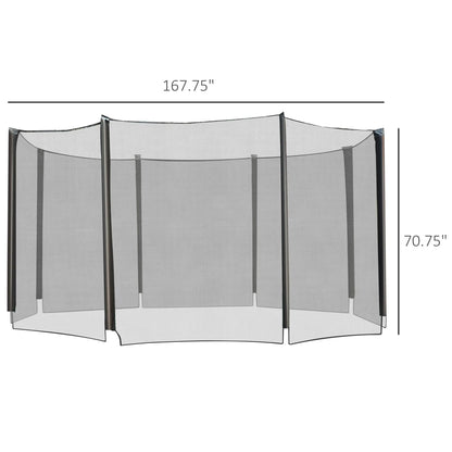 14' Round Trampoline Enclosure Safety Net, Replacement Part Trampolines at Gallery Canada