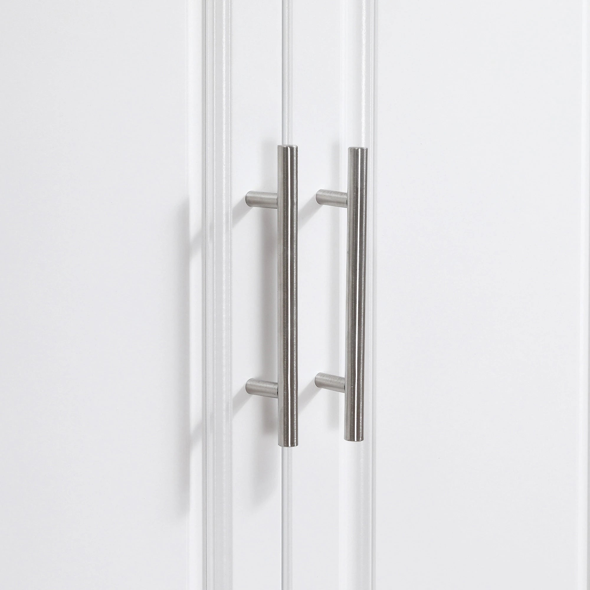 Rolling Kitchen Island with Storage, Stainless Steel Top, Drawers, Cabinets Kitchen Islands & Kitchen Carts at Gallery Canada