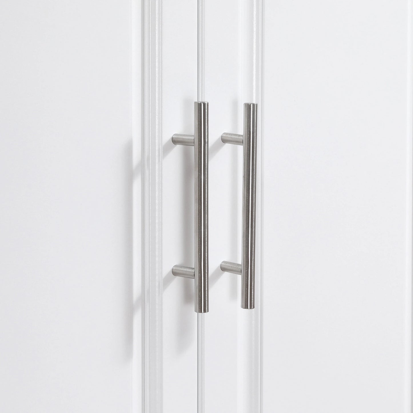 Rolling Kitchen Island with Storage, Stainless Steel Top, Drawers, Cabinets Kitchen Islands & Kitchen Carts at Gallery Canada