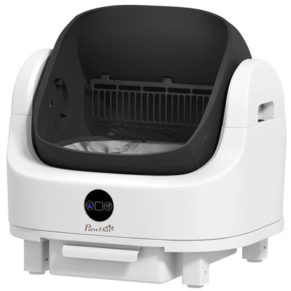Open Top Self Cleaning Cat Litter Box, Automatic with Safety Protection Cat Litter Box Enclosures White, Black at Gallery Canada