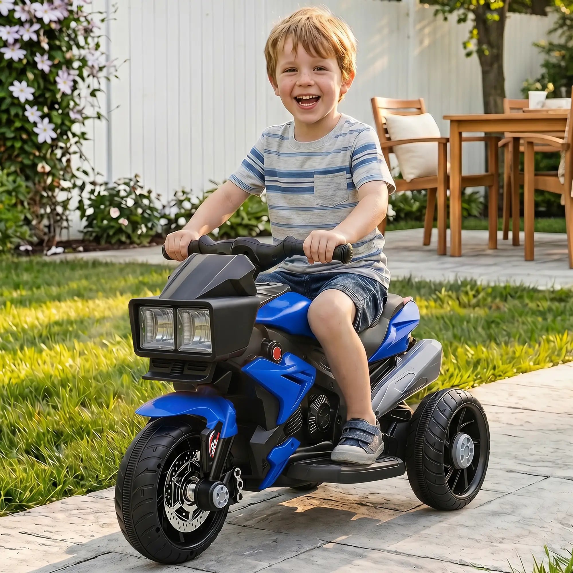 Kids Electric Motorcycle Ride-On Toy, 6V Battery Powered, Blue Electric Motorcycles at Gallery Canada