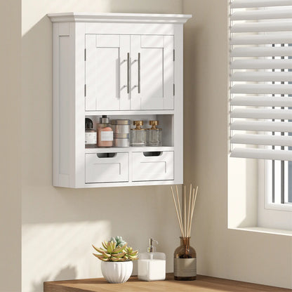 White Wall Cabinet, Medicine Cabinet With Shelf, 24 Inch, White Wall Mounted Cabinets at Gallery Canada