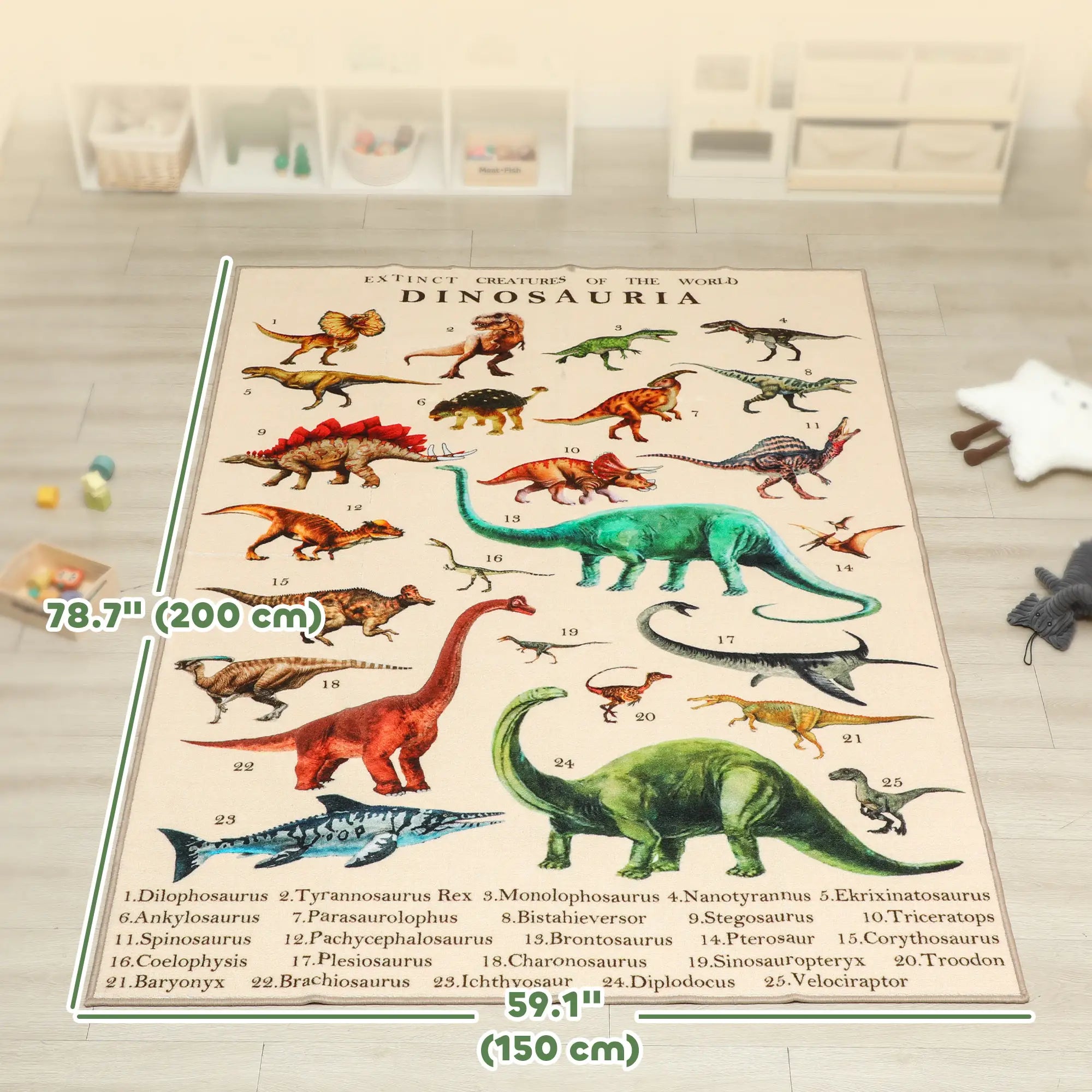 Large Play Mat 200 x 150 cm, Dinosaur Pattern, Toddler Crawling Mat Kids Gym & Playmats at Gallery Canada