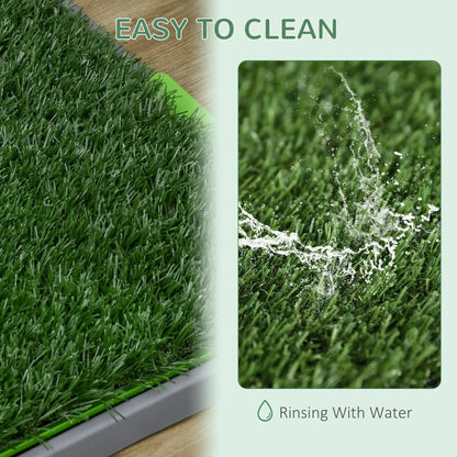 Artificial Grass Dog Pee Pad, 26" x 16", 2 Packs, Green Elevated Dog Beds at Gallery Canada