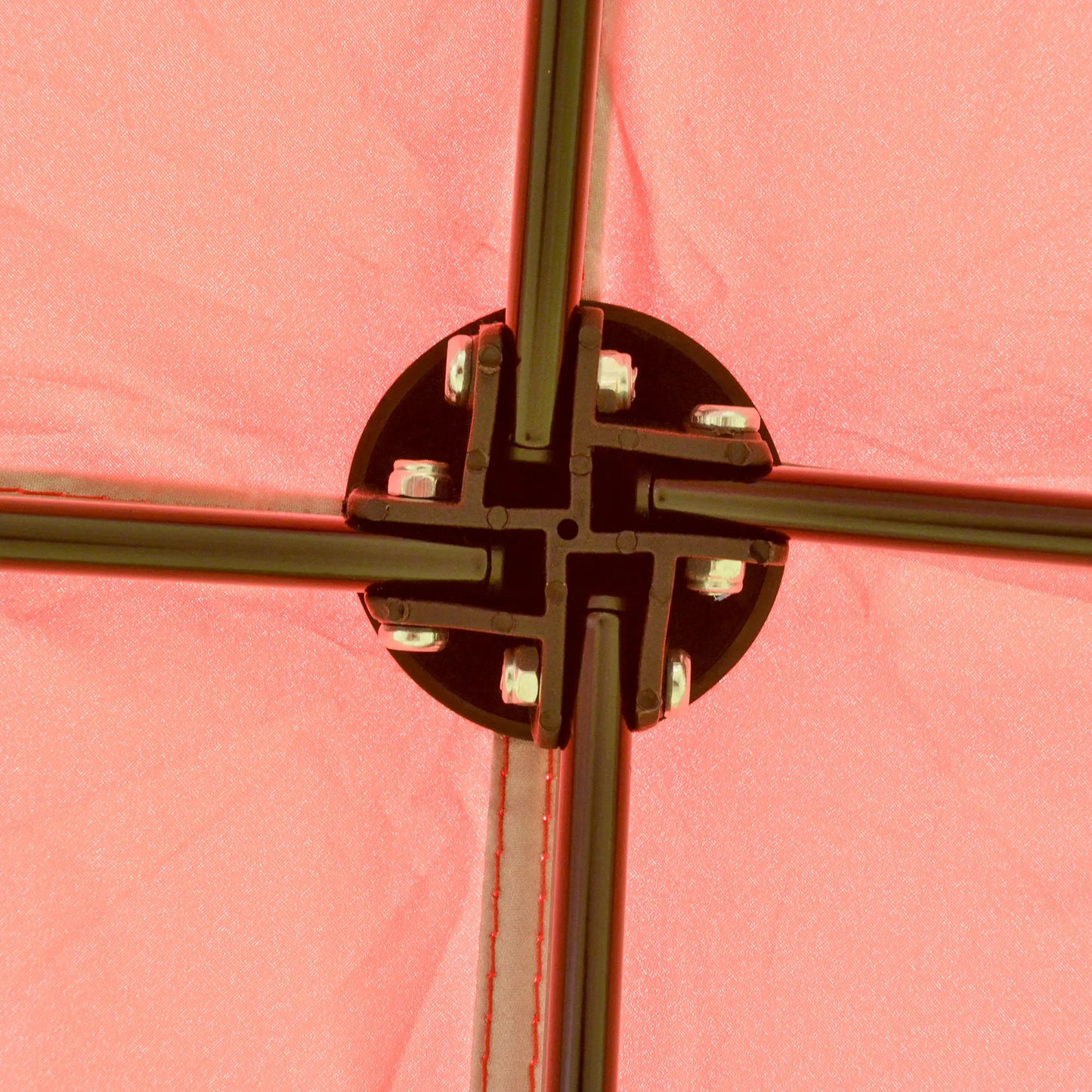 7' x 7' Foldable Gazebo Tent, Adjustable Legs, Black, Red Pop Up Canopies at Gallery Canada