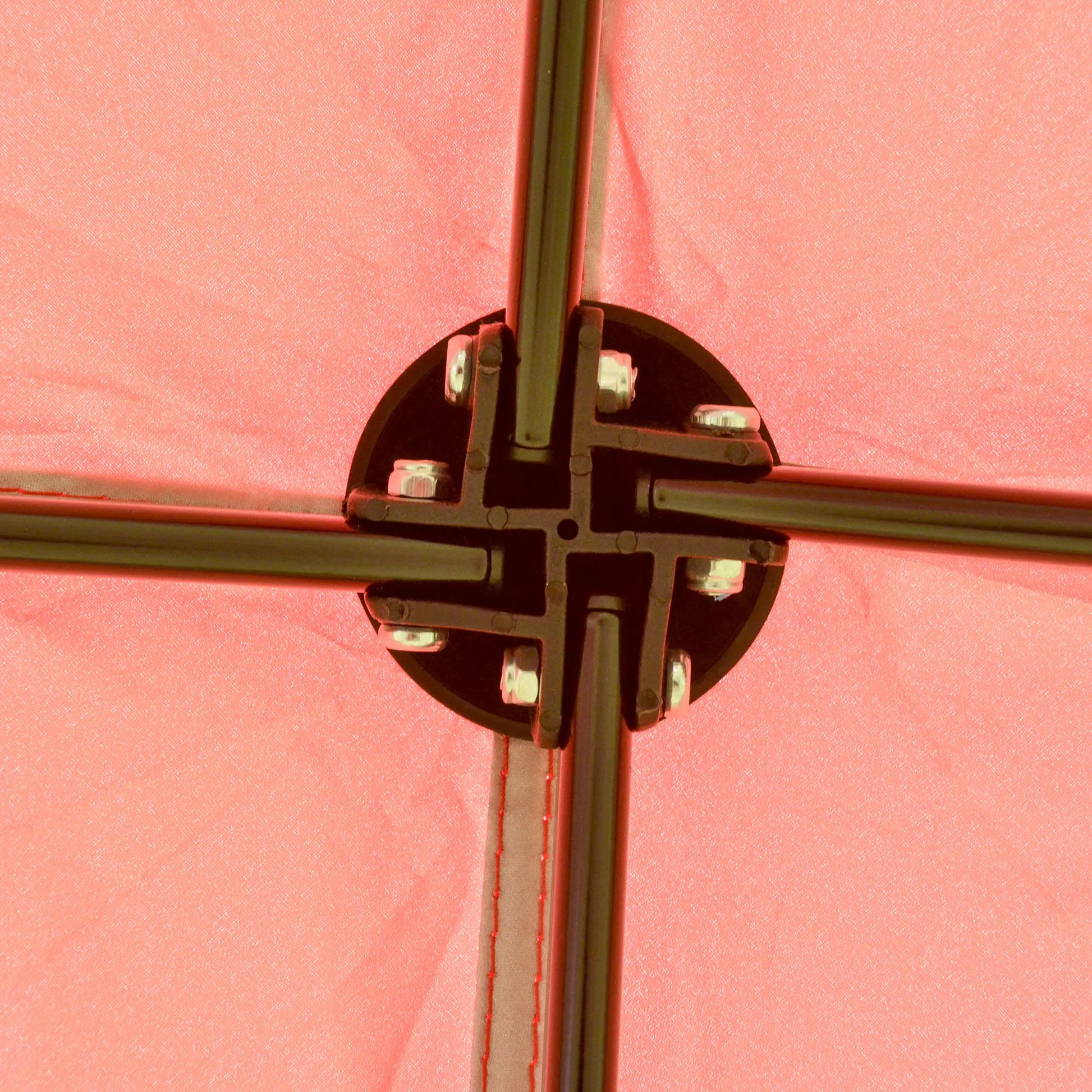 7' x 7' Foldable Gazebo Tent, Adjustable Legs, Black, Red Pop Up Canopies at Gallery Canada