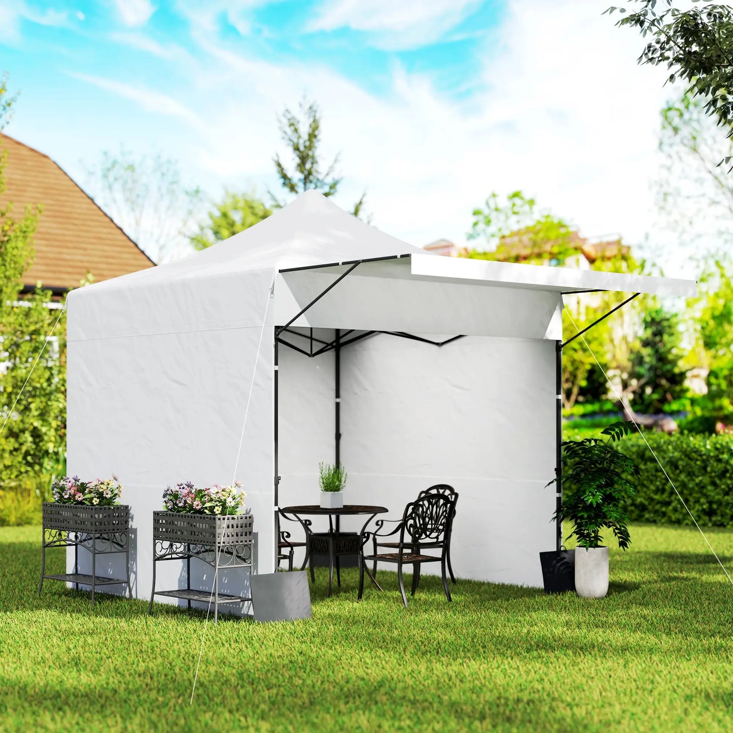 10' x 10' Pop Up Canopy Tent, Awning, Sidewalls, Wheeled Bag, Sand Bags Pop Up Canopies at Gallery Canada