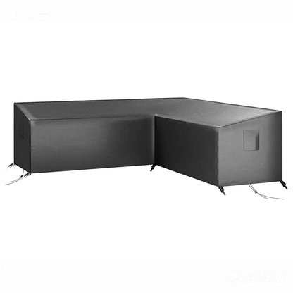 Waterproof V-Shaped Patio Furniture Cover, 105" x 105", Black Patio Furniture Covers Black at Gallery Canada