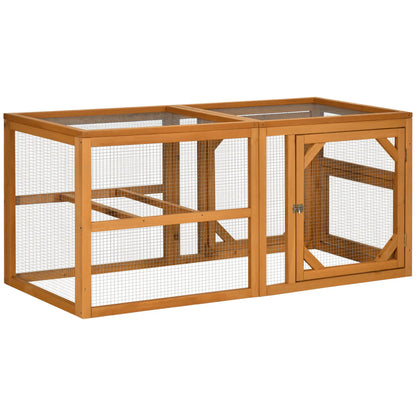 55" Wooden Chicken Coop Extension, Outdoor, Roosting Bars, Orange Chicken Coops at Gallery Canada