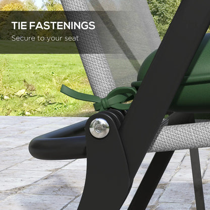 6-Piece Outdoor Patio Chair Cushion Set, Button Tufted, Dark Green Patio Chair Cushions at Gallery Canada