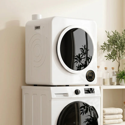 Clothes Dryer with 6 Drying Modes, Laundry Dryer with Stainless Steel Tub 18 lbs, White