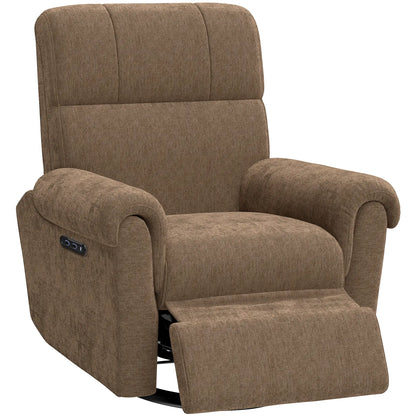 Power Recliner Chair, Fabric Upholstered, USB Ports, Swivel Rocking, Footrest Sofas & Reclining Chairs at Gallery Canada