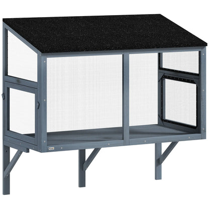 Outdoor Cat Enclosure, Expandable Wooden Cat House, 39.4"L Outdoor Cat Enclosures at Gallery Canada