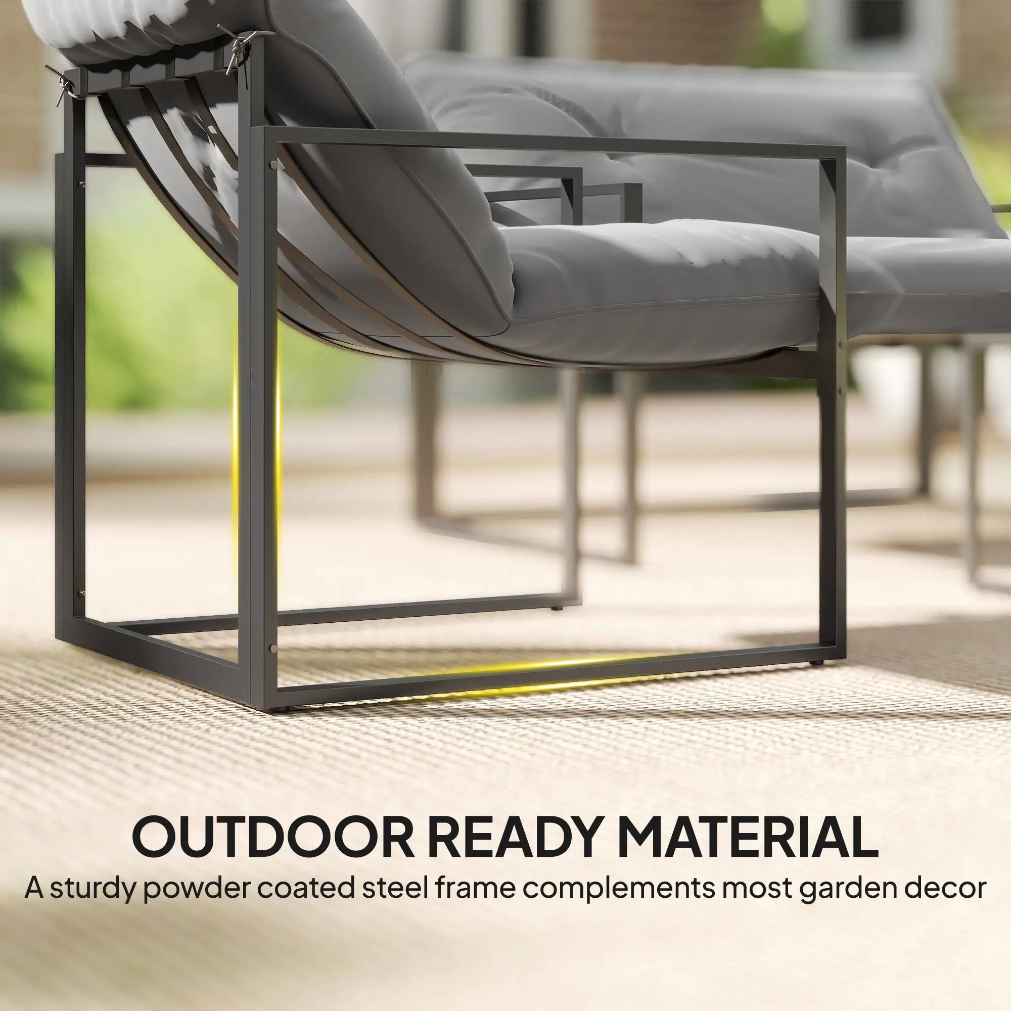 4 Piece Outdoor Furniture Set, Patio Conversation Set, Light Grey Patio Furniture Sets at Gallery Canada