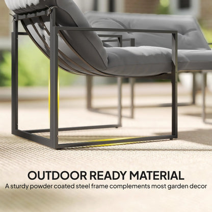 4 Piece Outdoor Furniture Set, Patio Conversation Set, Light Grey Patio Furniture Sets at Gallery Canada