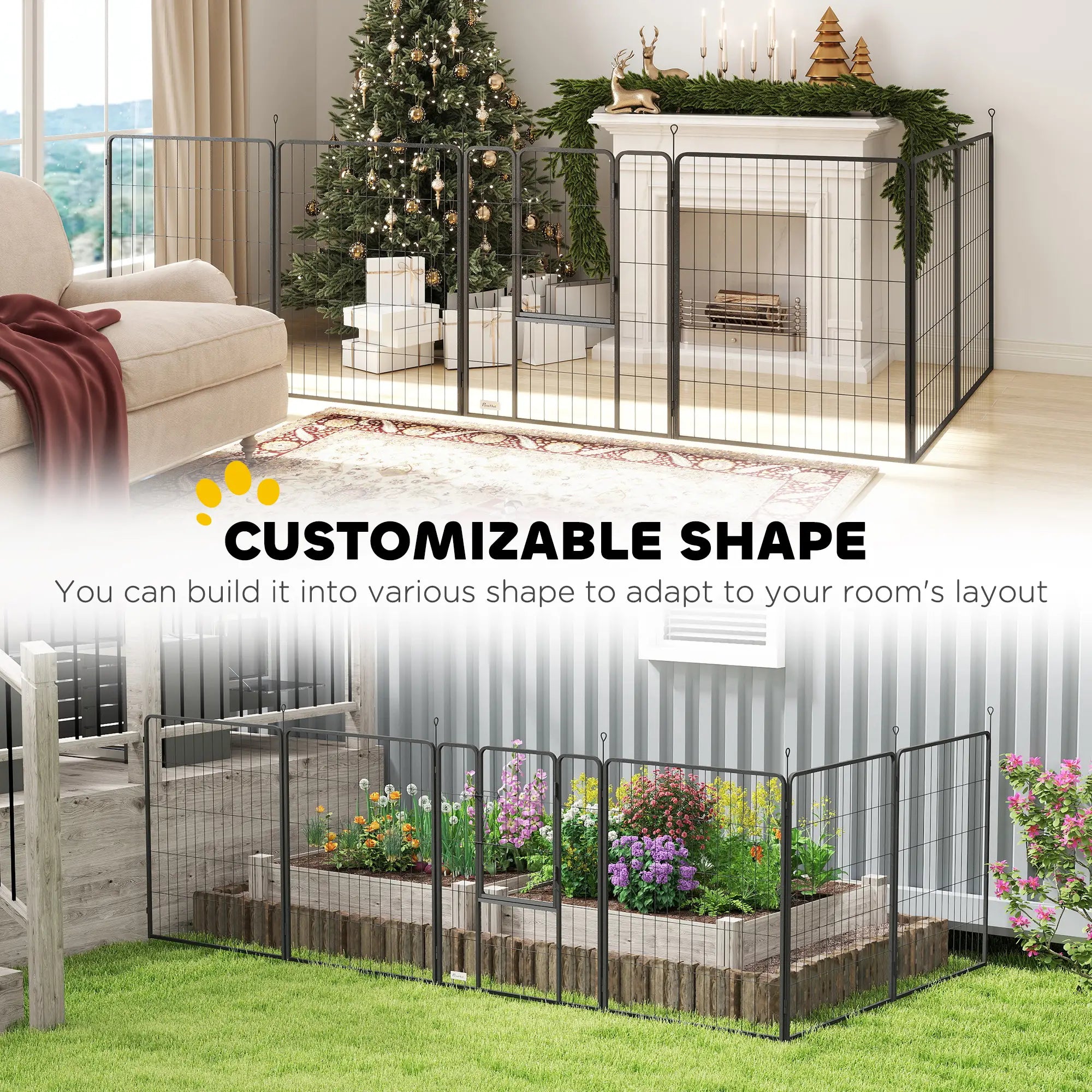 Heavy Duty Dog Playpen, 6 Panels, 39