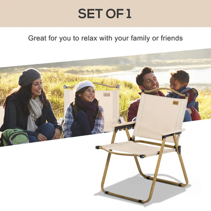 Lightweight Folding Camping Chair, Portable Armchair, Khaki Picnic Tables & Camping Chairs at Gallery Canada