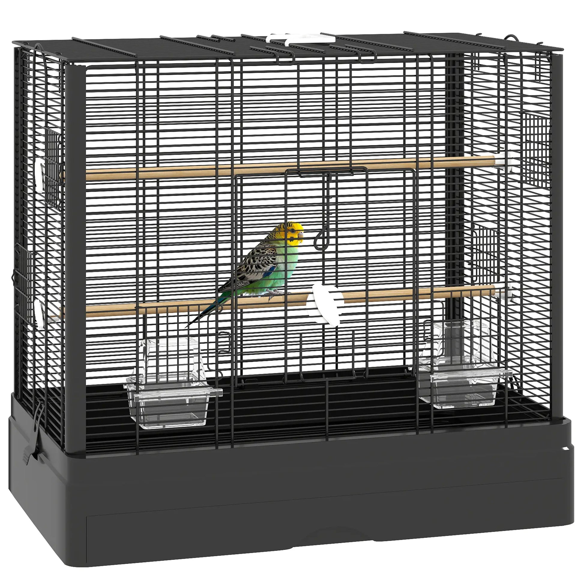 22" Bird Cage for Budgies, Finches, Canaries, Black Bird Cages at Gallery Canada