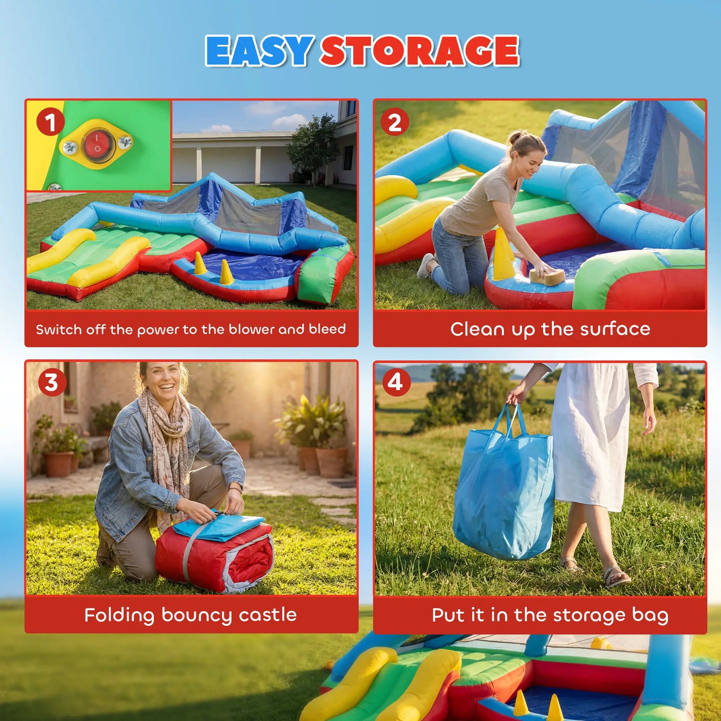 Kids Bouncy Castle, Inflatable Bounce House With Slide, Ball Pit Inflatables at Gallery Canada