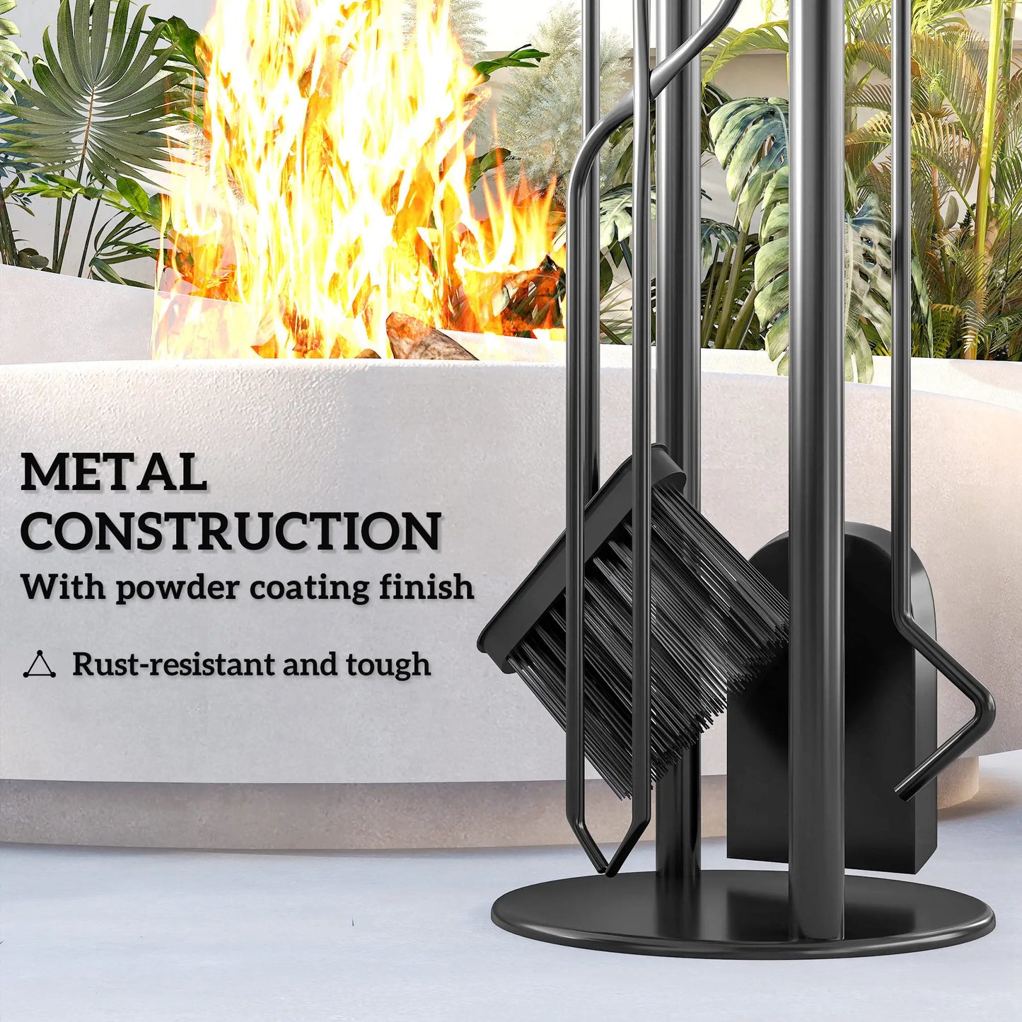 Fireplace Tools Set, 5 Pieces, Black Fireplaces & Accessories at Gallery Canada