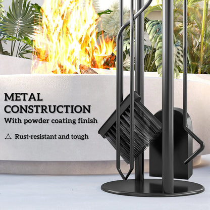 Fireplace Tools Set, 5 Pieces, Black Fireplaces & Accessories at Gallery Canada