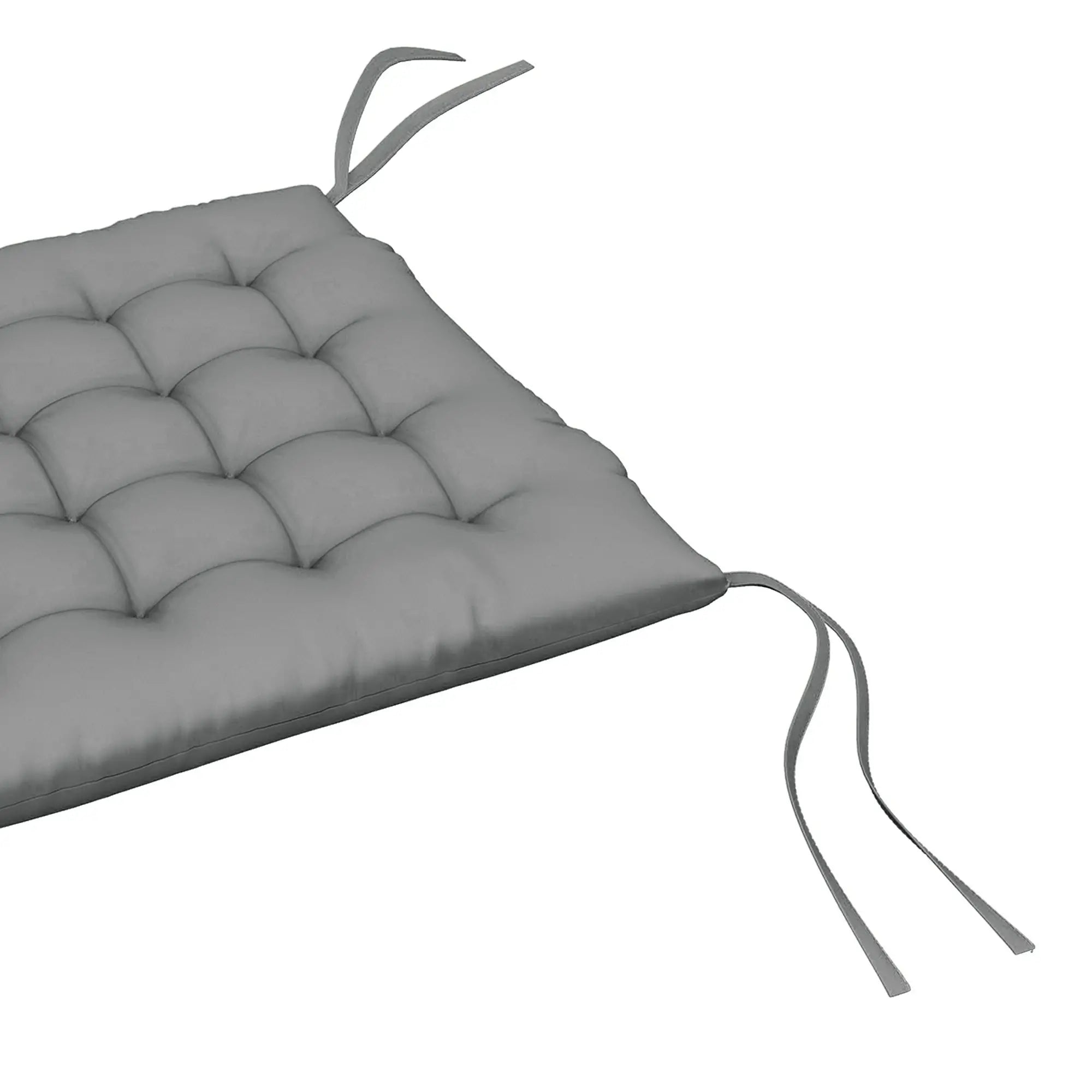 6-Piece Seat Cushion Pillows, Button Tufted Patio Chair Cushions, Charcoal Grey Patio Chair Cushions at Gallery Canada